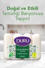 Duru Güzellik Sabunu Saf & Doğal Klasik 4 x 70 gr