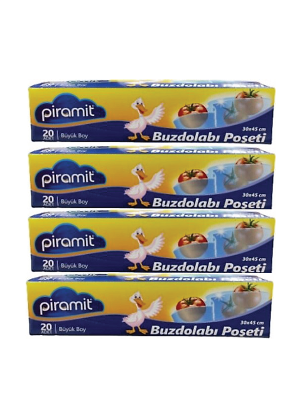 Piramit Buzdolabı Poşeti Büyük Boy 4 lü