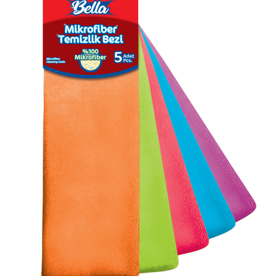 Banat Bella Mikrofiber Temizlik Bezi 30x32 cm 5'li