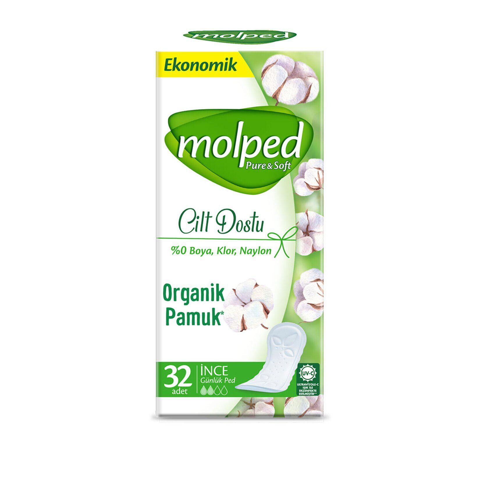 Molped Günlük Pure & Soft İnce Eko 32'li