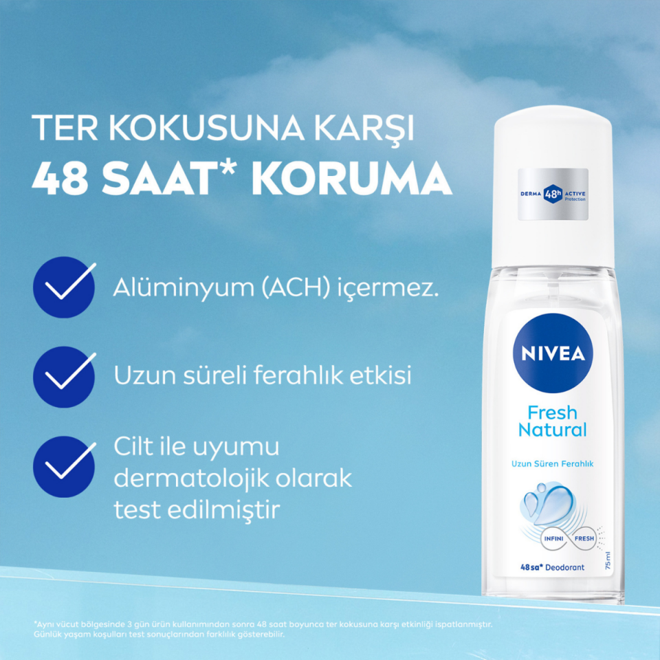 Nivea Kadın Pump Sprey Deodorant 48 Saat Ter Koruması 75 Ml