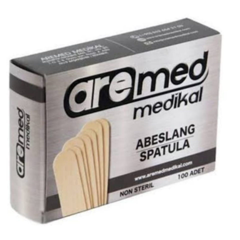 AREMED  Abeslang / Tahta Dil Çubuğu Basacağı / Ağda Spatulası /Spatula
