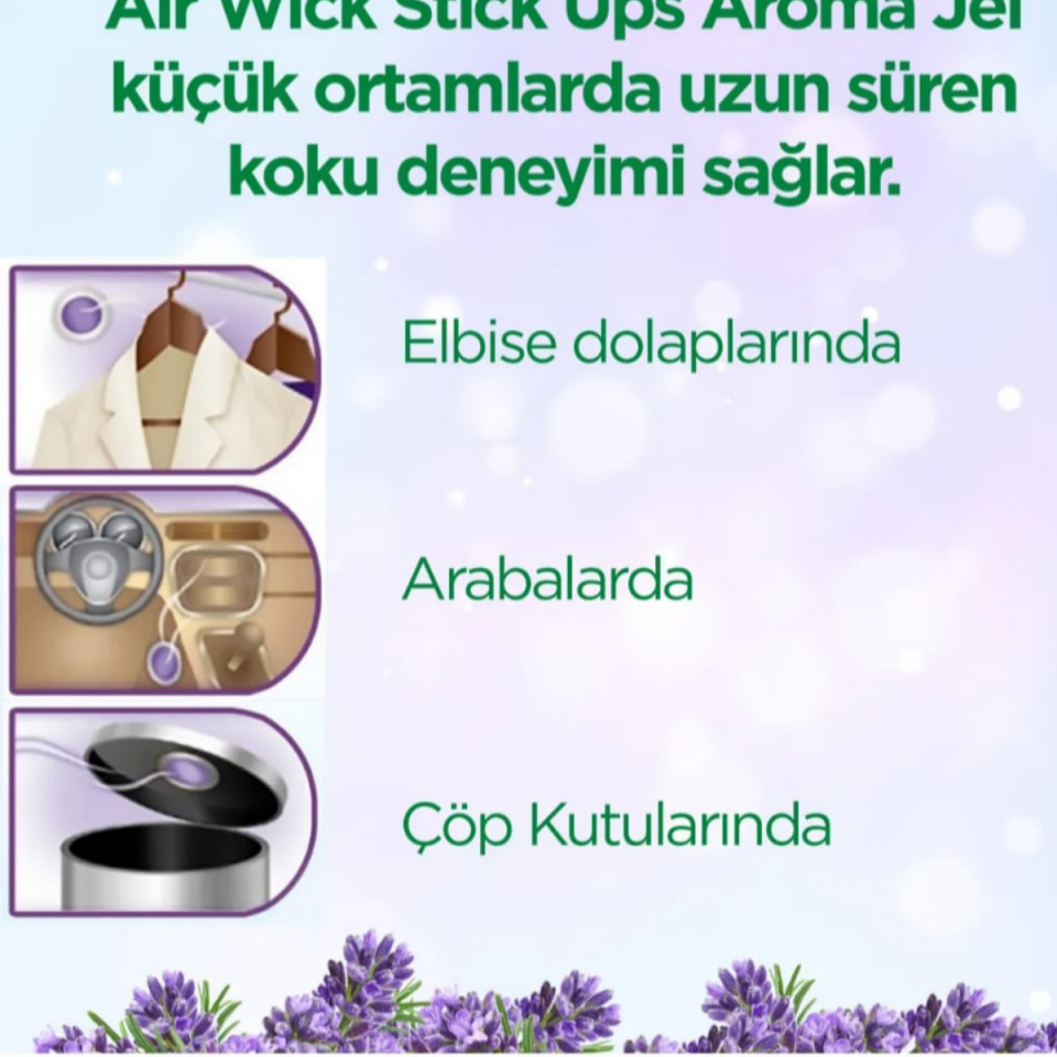 Air Wick Oda Kokusu Stick Up Dekoratif Jel Lavanta