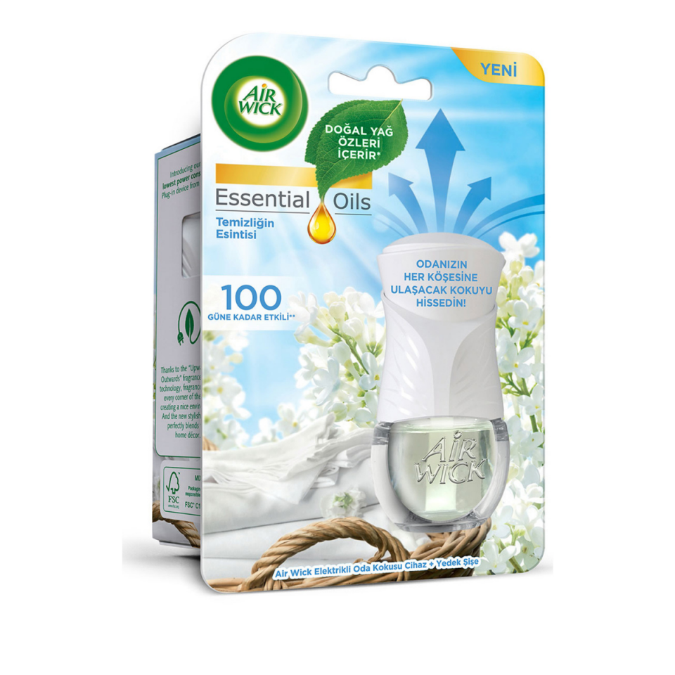 Air Wick Elektrikli Oda Kokusu Kit Temizliğin Esintisi - 1 Cihaz 1 Koku