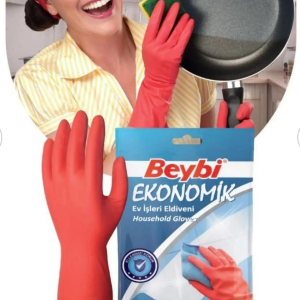 Beybi Ekonomik Bulaşık Eldiveni 8-8.5