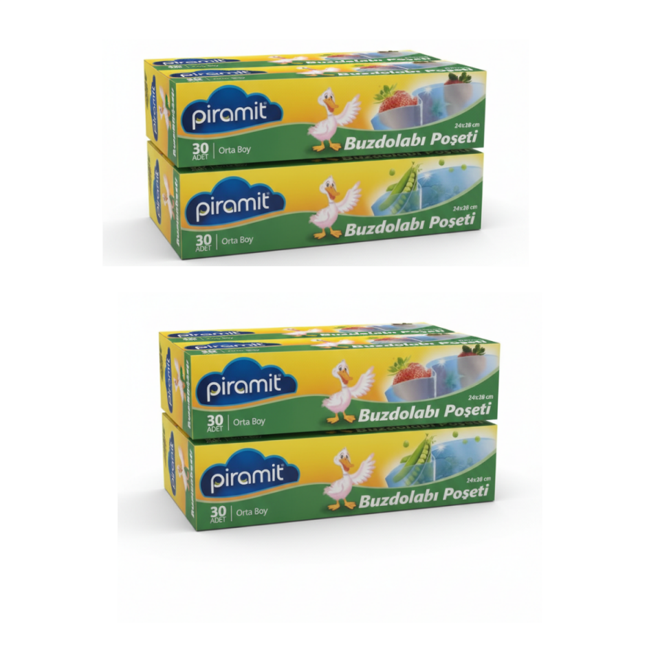 Piramit Buzdolabı Poşeti Orta Boy 4 lü
